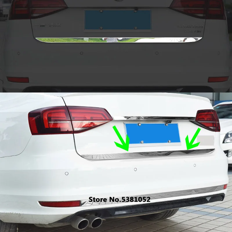 

Car Styling Stainless Steel Car Tailgate Boot Trunk Rear Door Strip For Volkswagen VW Jetta MK7 2019 2020 2021 Accessories