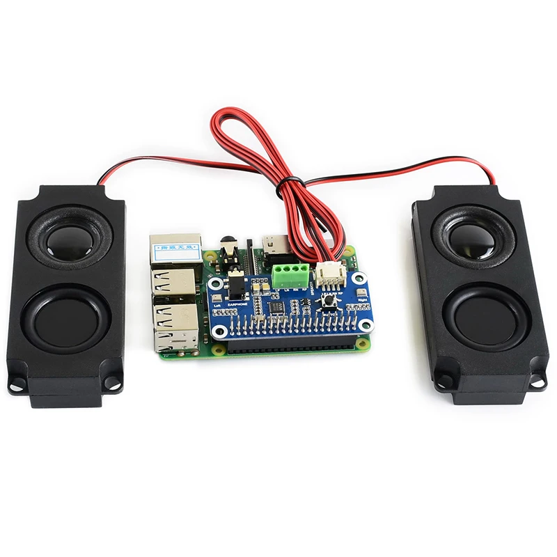 Raspberry Pi Hi-Fi Sound Card WM8960 Audio HAT Stereo Encoding Decoding Play Record Drive Speakers for Pi 5 4B 3B+ 3B Zero 2 W