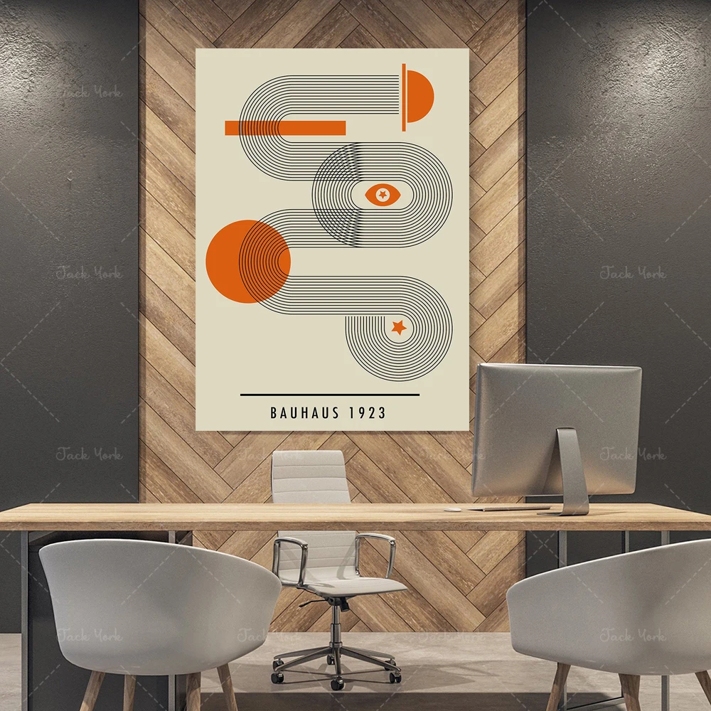 Bauhaus Poster, Bauhaus Art Print, Bauhaus Print, Walter Gropius, Retro Wall Art, Bauhaus Wall Art, Geometric Art