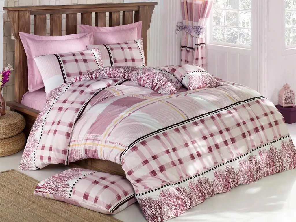 Style Deluxe Double Personality Duvet cover set Pink