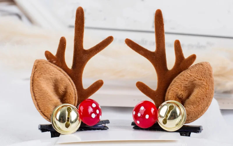 Épingle à cheveux de noël pour enfants, 2 pièces/lot, nouveaux accessoires pour cheveux