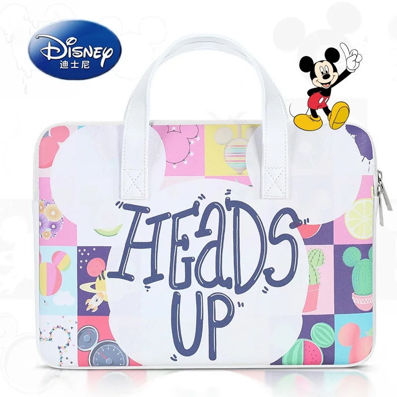 Disney Mickey Laptop Bag Female Laptop Protective Cover For Apple Huawei Lenovo Dell 13/14/15 Inch Waterproof Computer Handbag