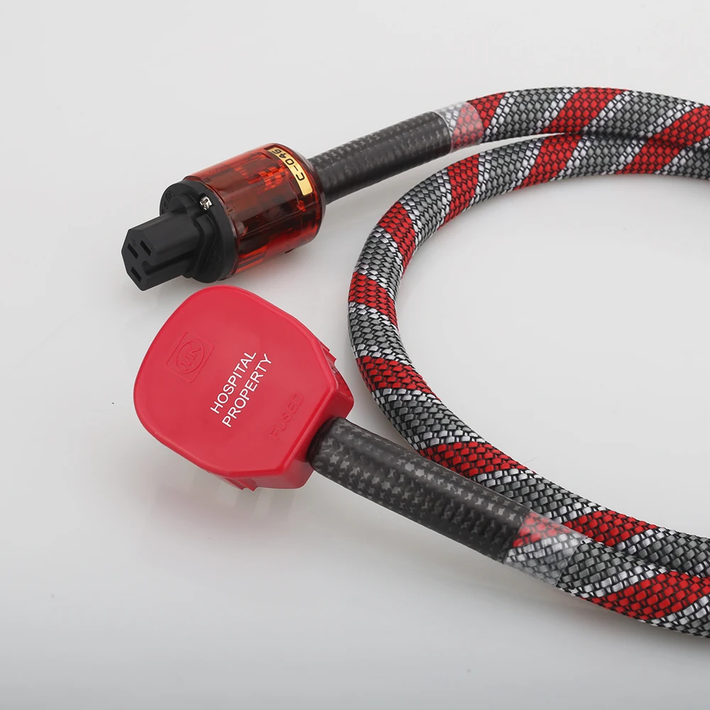 Hi-Fi Audio Чистая медь Многопроводящий кабель питания из Великобритании Кабель питания Audiphile Кабель питания Hi-Fi Шнур питания переменного тока