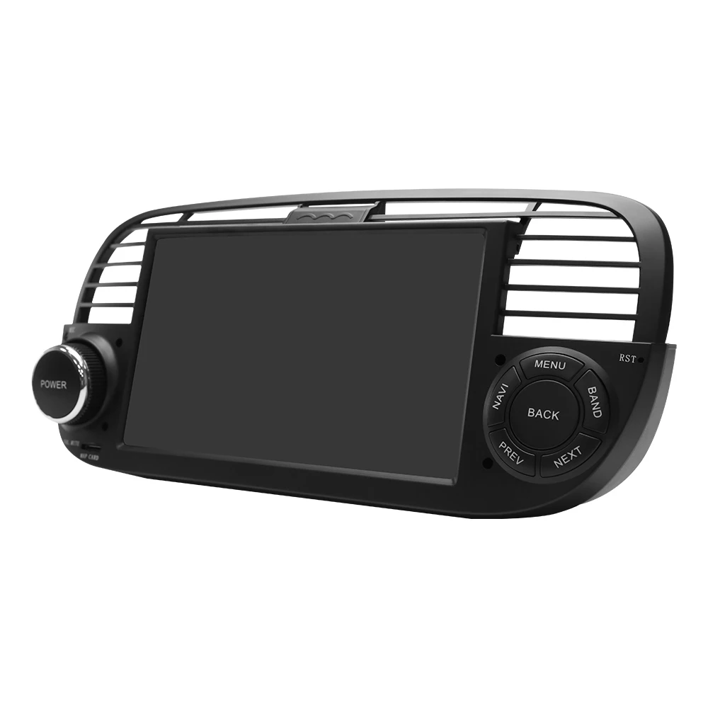 Uckazy 1 Din Android 11 Car Multimedia DVD Player For FIAT 500 Radio GPS Navigation Stereo Audio Head Unit Carplay Wifi 4GB 64GB 8 Core DSP