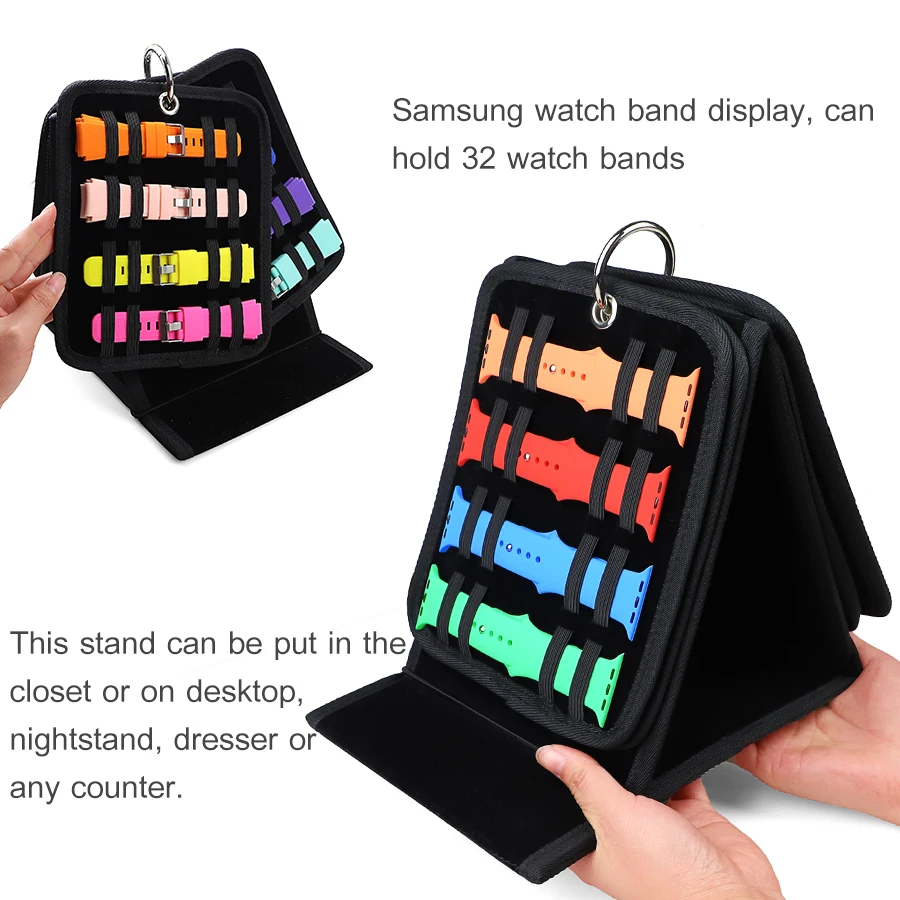 Detachable Rack Set Watch Bands Storage Case Mount Watch Strap Organizer USB Cable Holder Jewelry Box Accessory Stand Dock Shelf