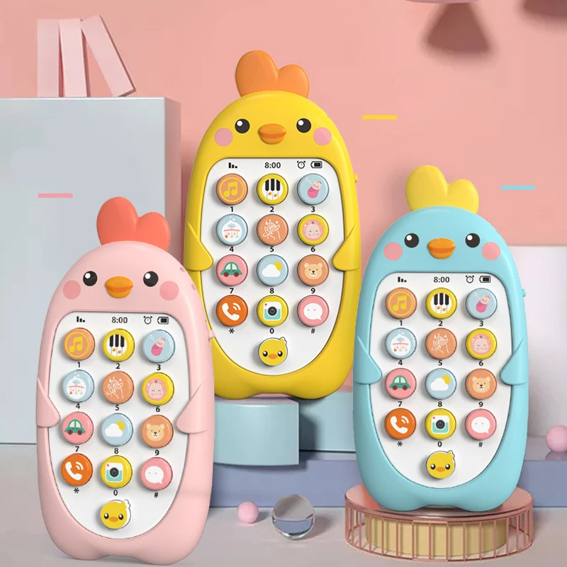 Promotion Baby Musical Toy Early Education Bilingual Mobile Phone Educational Story Learning Puzzle ToyDS19