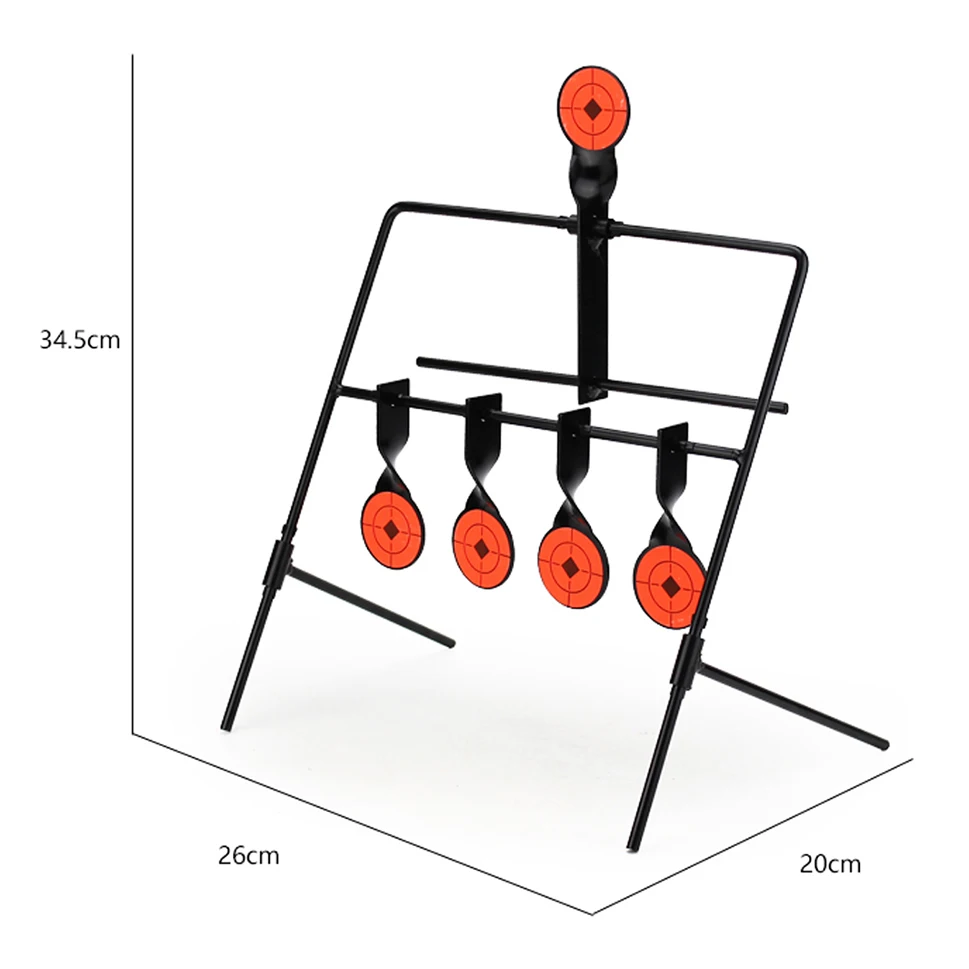 Self Resetting Spinning Metal Targets For Shooting Paintball Hunitng And Equipment Airsoft Practice Accessories