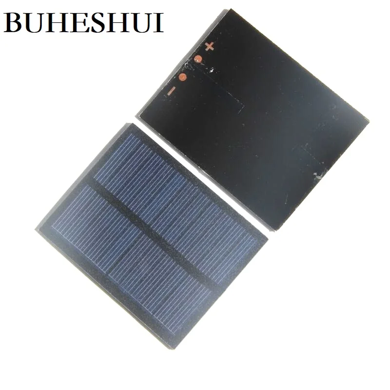 BUHESHUI  Polycrystalline 0.5W 5.5V Mini PET Solar Panel DIY Solar Charger 76*60MM  Wholesale 500pcs