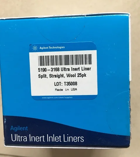 For Agilent 5190 3168 Liner 25 Sticks 5190 2294 Split Straight With Glass Wool