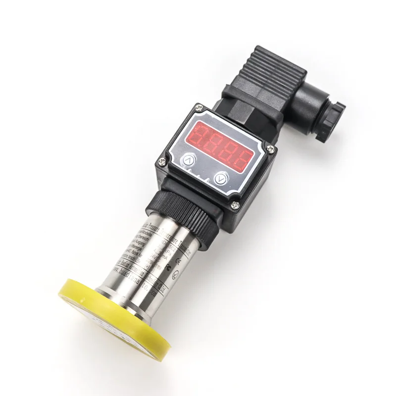 Clamp type flat flim Pressure Transmitter16 Bar LED display 4-20ma 0-10V RS485 output pressure sensor