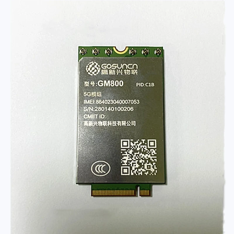 GOSUNCN GM800 C1B 5G module M.2 package 5G NR and LTE-Advance Pro Dual-mode, global band  Sub 6GHz mmWave GNSS embedded