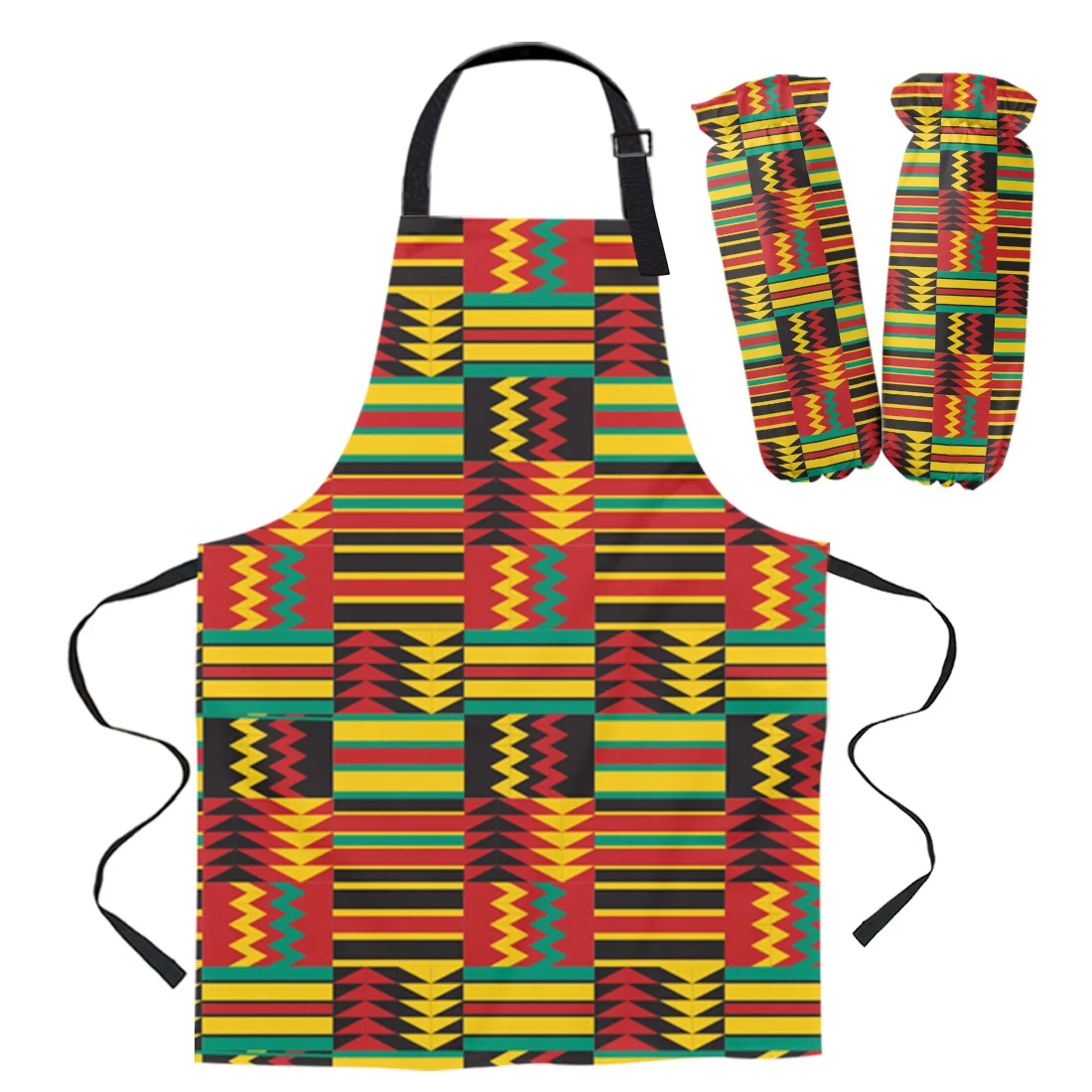 Grembiuli da cucina etnici modello africano Chef per donna bambini decorazioni per la casa grembiule abito guanti cottura cottura vita bavaglino