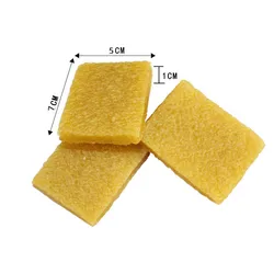 3pcs 70x50x10mm Flannel Leather Goods Skateboard Clean Sheet Rubber Eraser For Belt Disc Sander