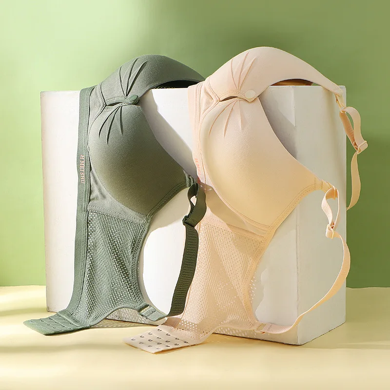 Maternity Breastfeeding Bra สำหรับ Soutien Gorge Allaitement ชุดชั้นในสตรีตั้งครรภ์การตั้งครรภ์เสื้อผ้าด้านหน้าสายฟรี