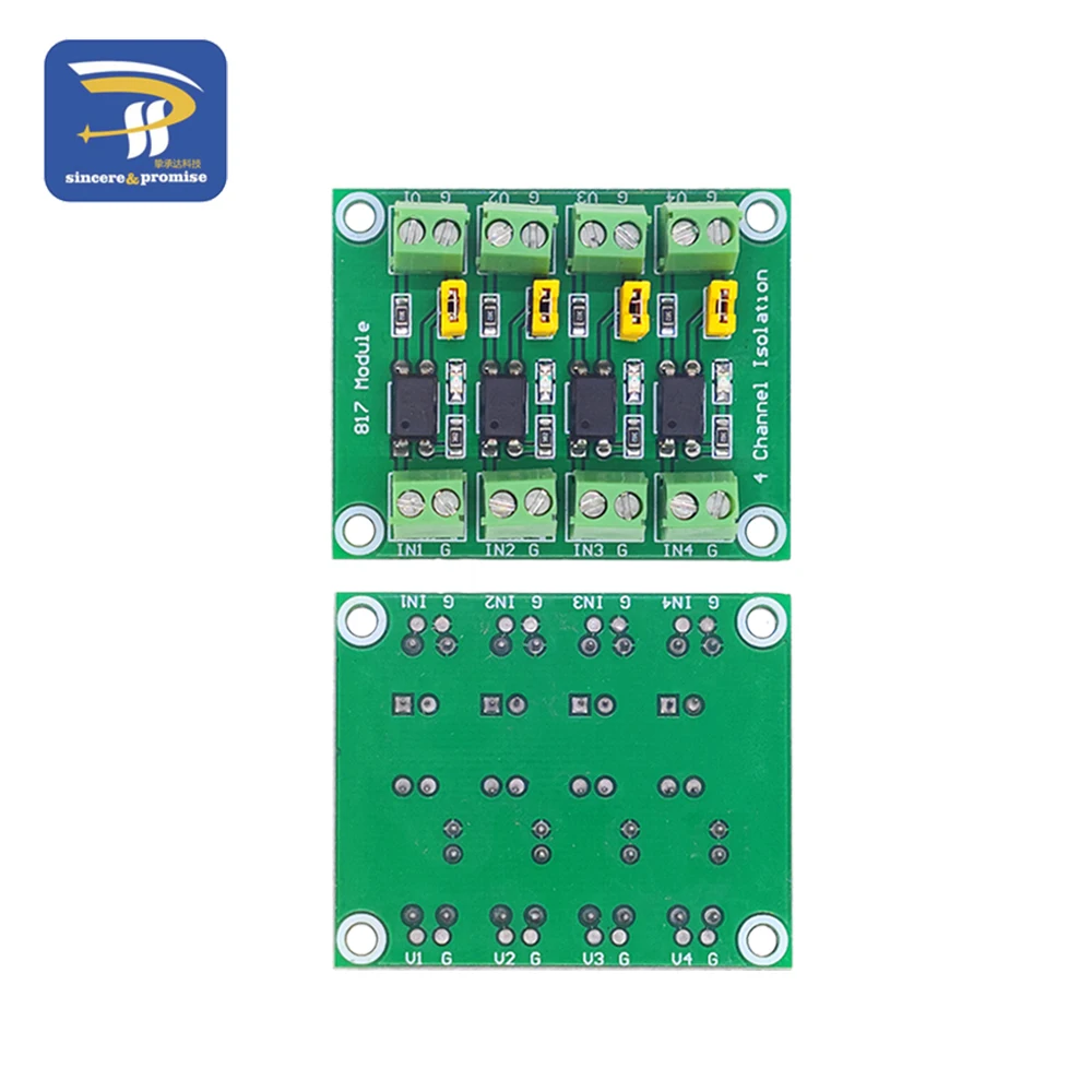 PC817 3,3 V-30 V 2-Wege 4 8-Kanal-Optokoppler-Isolationsplatine Spannungswandler-Adapter-Treiber Photoelektrisch isoliertes Modul – Detail 7
