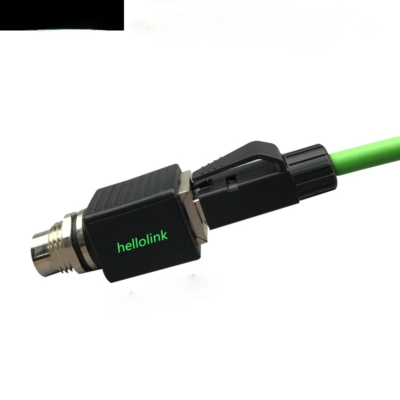 M12 To RJ45 Ethernet Extension Connector