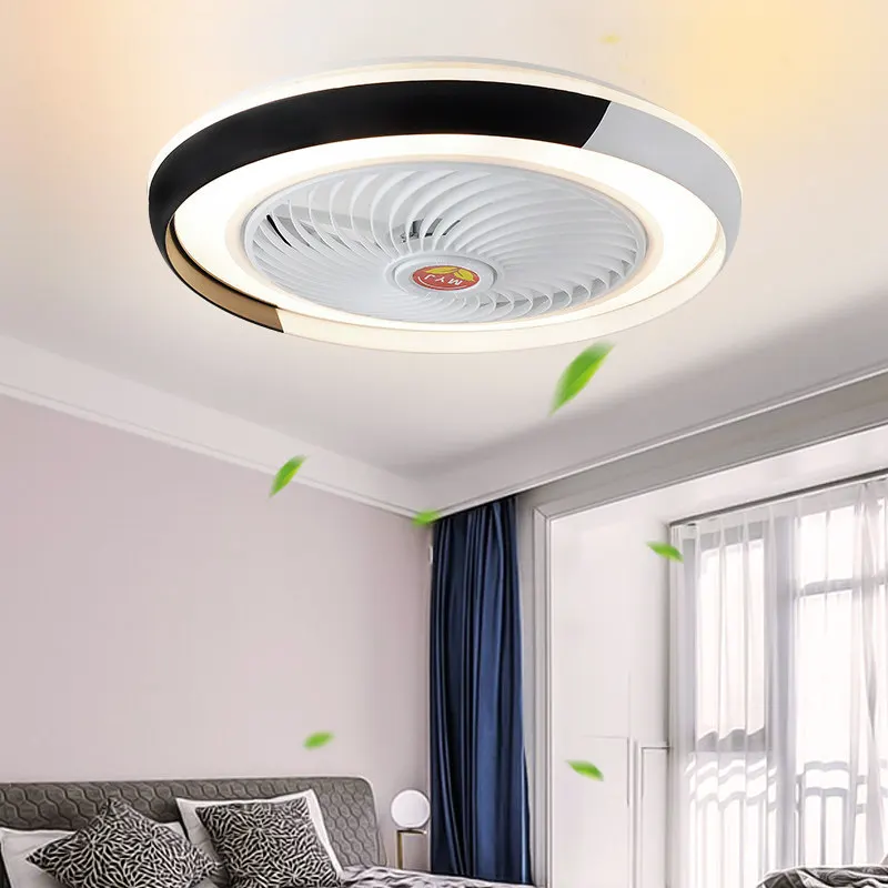 Imagem -02 - Bluetooth App Ventilador de Teto Inteligente com Luz Ventiladores de Controle Remoto com Luzes Lâmpada do Ventilador Decoração Fresca do Quarto 50cm Moderna