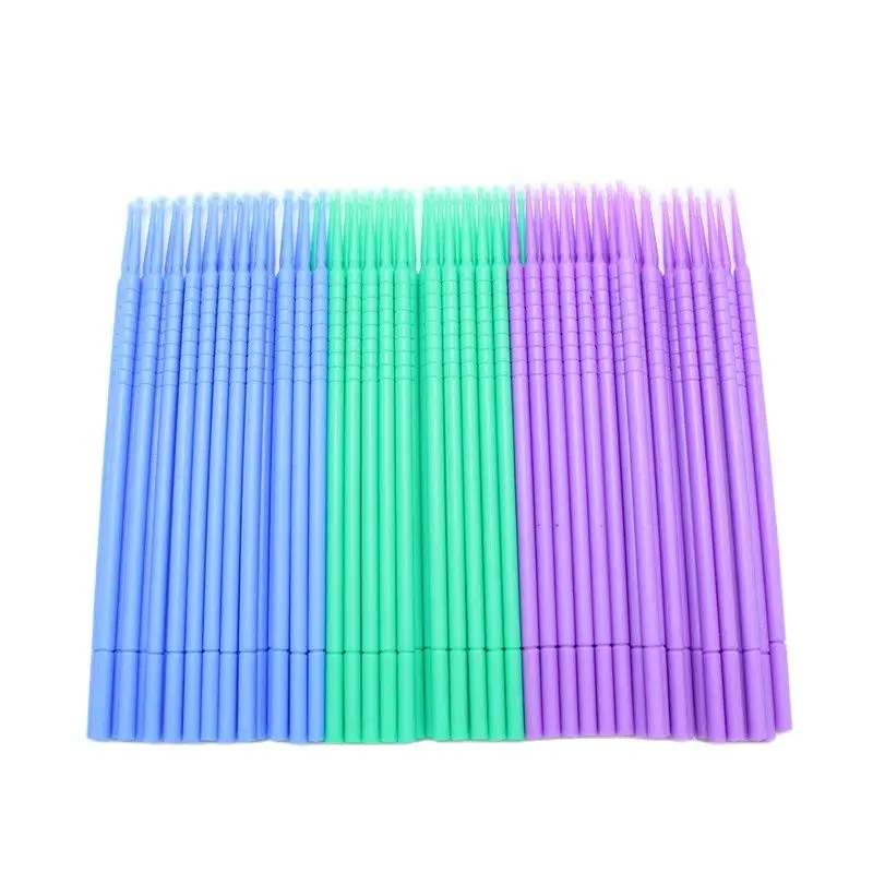 

100 шт зубные одноразовые зубные микро щетки-аппликаторы микро щетки стоматология зубные полоски для инструменты для наращивания