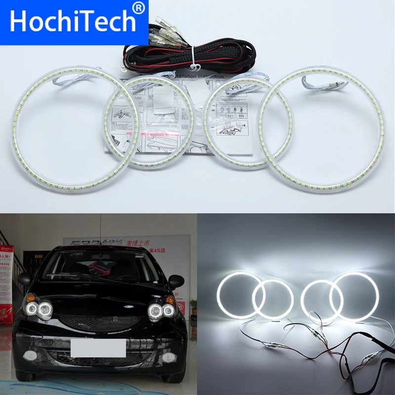 

For BYD F0 F1 2008 2009 2010 2011 2012 2013-2015 Ultra bright SMD white LED angel eyes 2600LM 12V halo ring kit day light