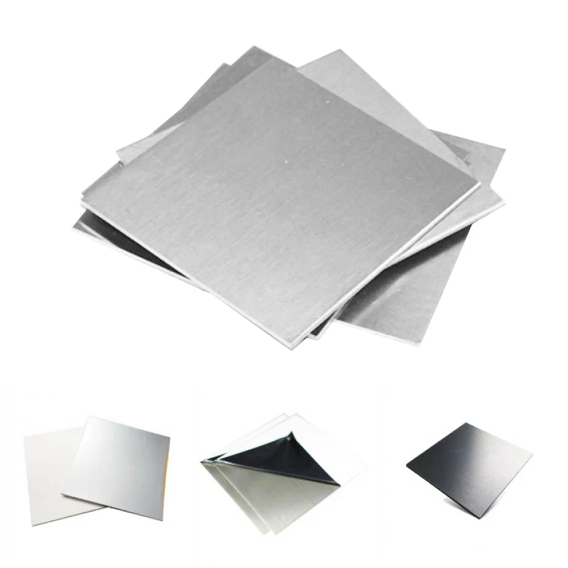 1pcs 100 x 100mm /200 x 200mm 304 Stainless Steel Square Plate Polished Plate Sheet Thickness 0.5 to 3mm