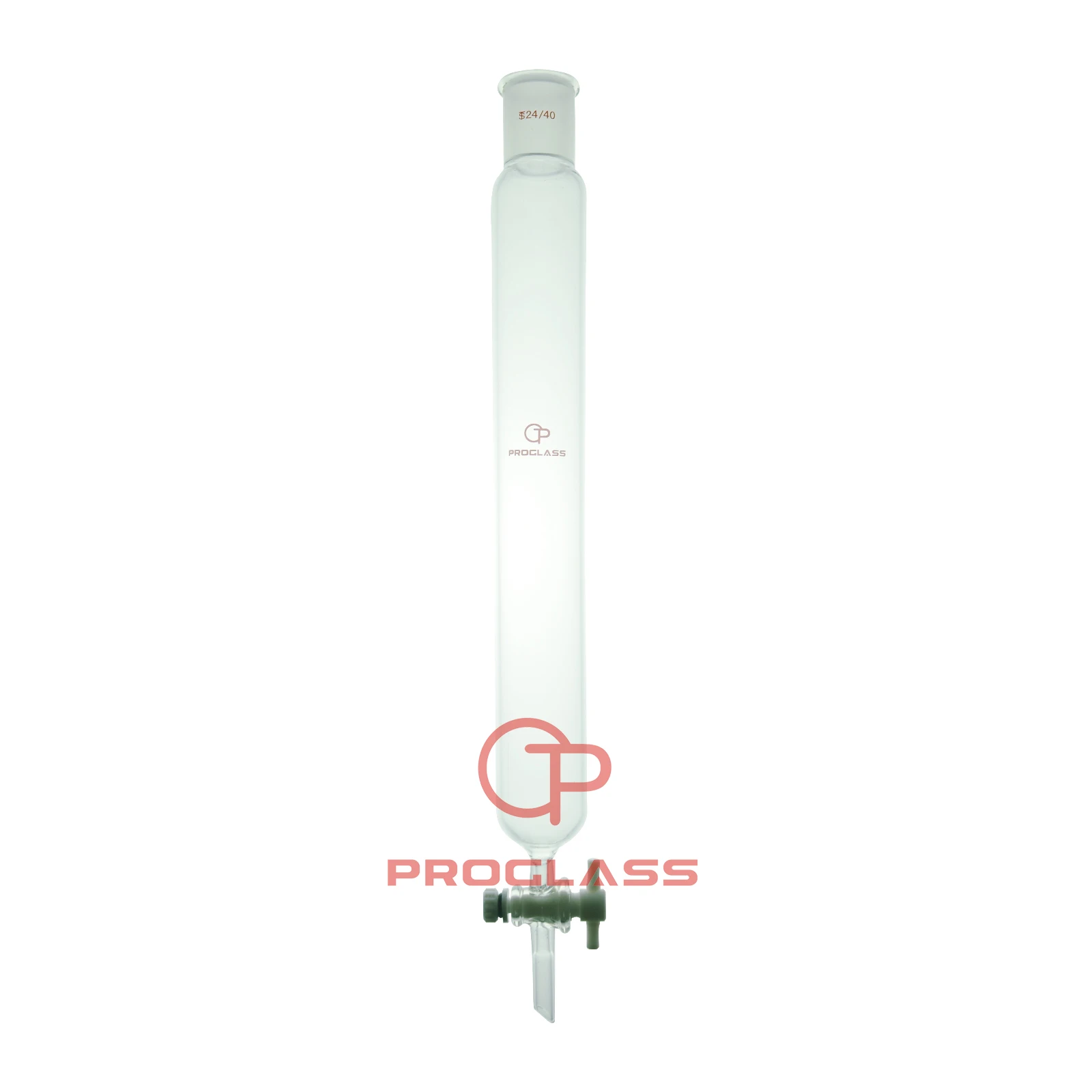 Laboratory Columns,Chromatography,Standard Tape Joints,PTFE Stopcock,24/40 Joint,457mm Body Length,40mm ID