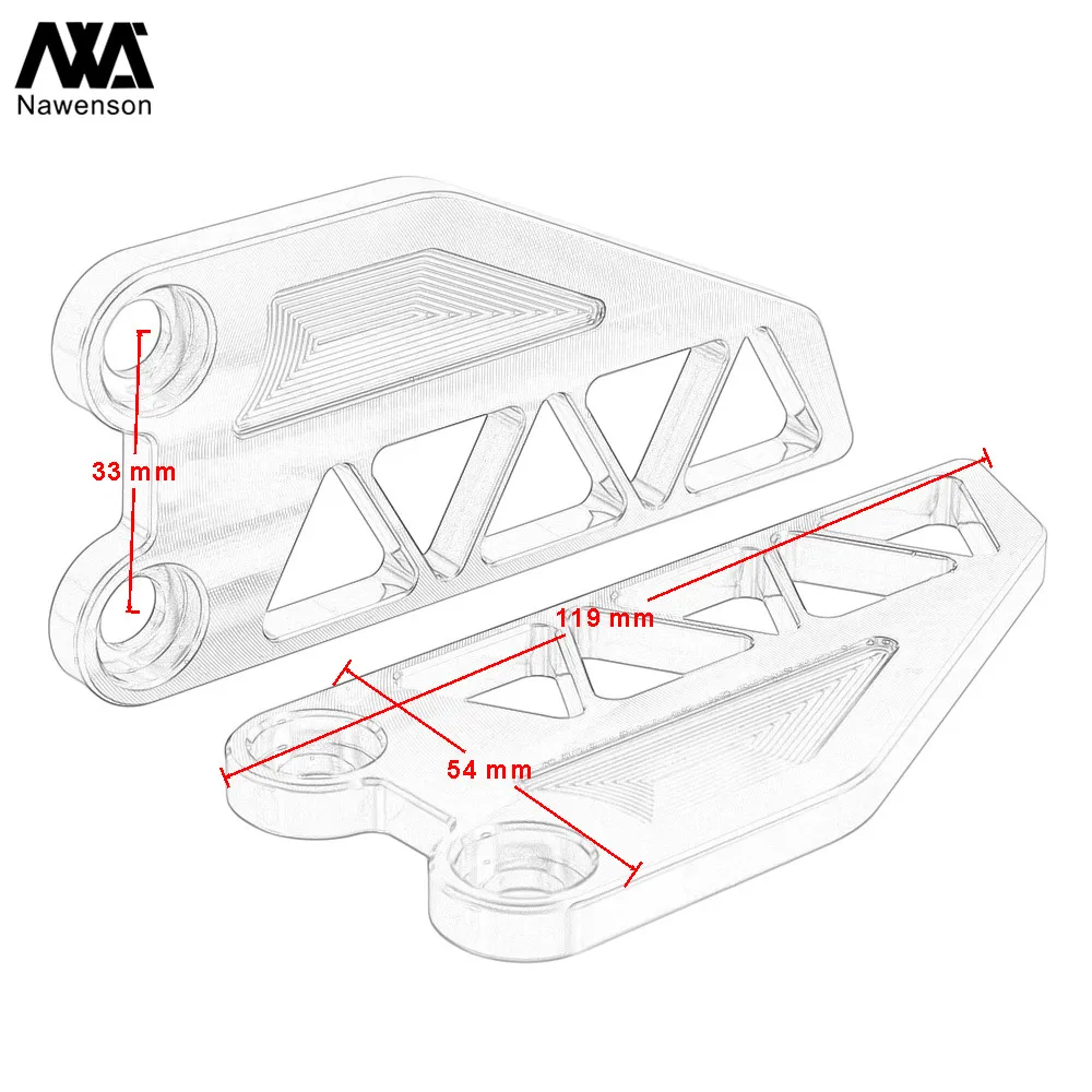 CNC Aluminum Motorcycle Footrest Plate Rearset Decoration for KTM Duke 250/390 2017-2019