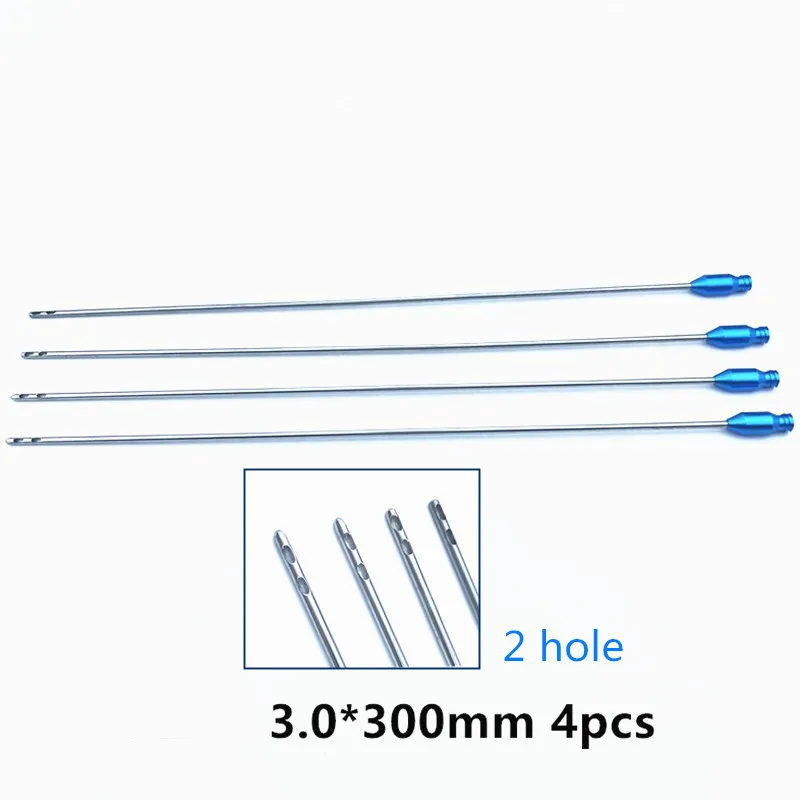 Liposuction Cannulas Fat Transfer Cannula Fat Transfer Needle Standard 2 Hole Fat Harvesting Cannula