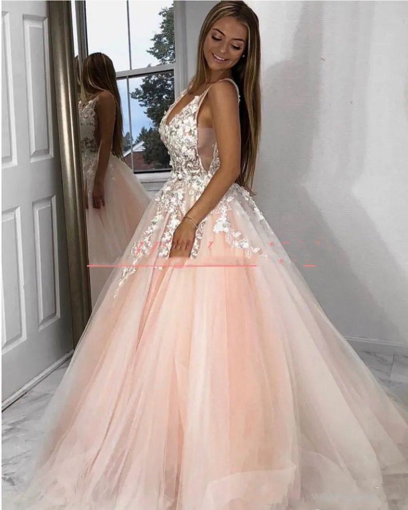 Beautiful V-Neck Floral African Prom Dresses Lace 2025 Robe De Soiree Evening Gowns Special Occasion Juniors Pageant prom dress