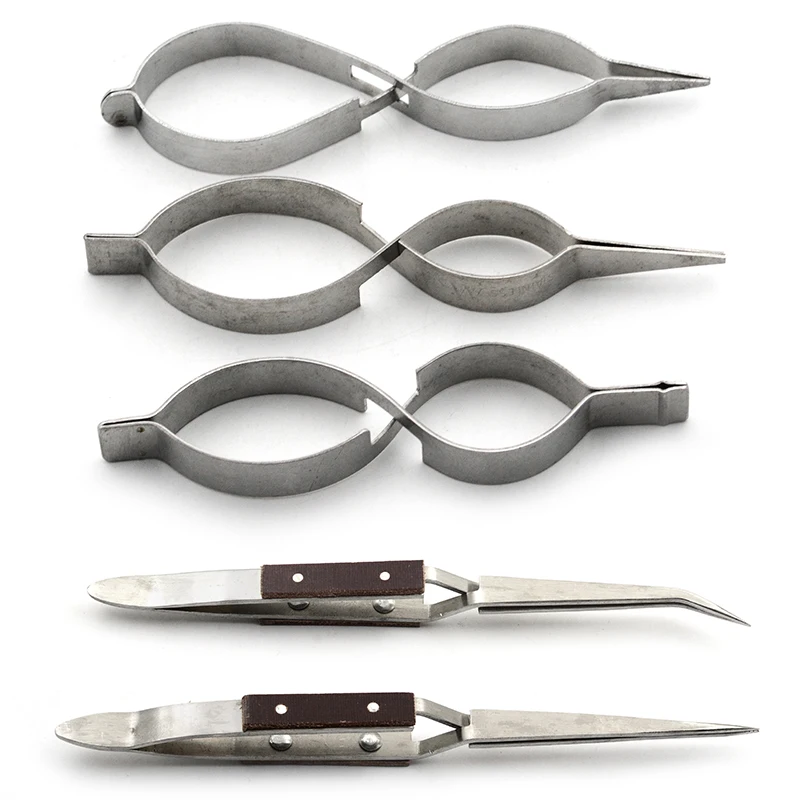 

High-Quality Stainless Steel Gourd Clip, 8-Character Rebound Tweezers, Buckle Chain Clip, Pointed Rebound Clip