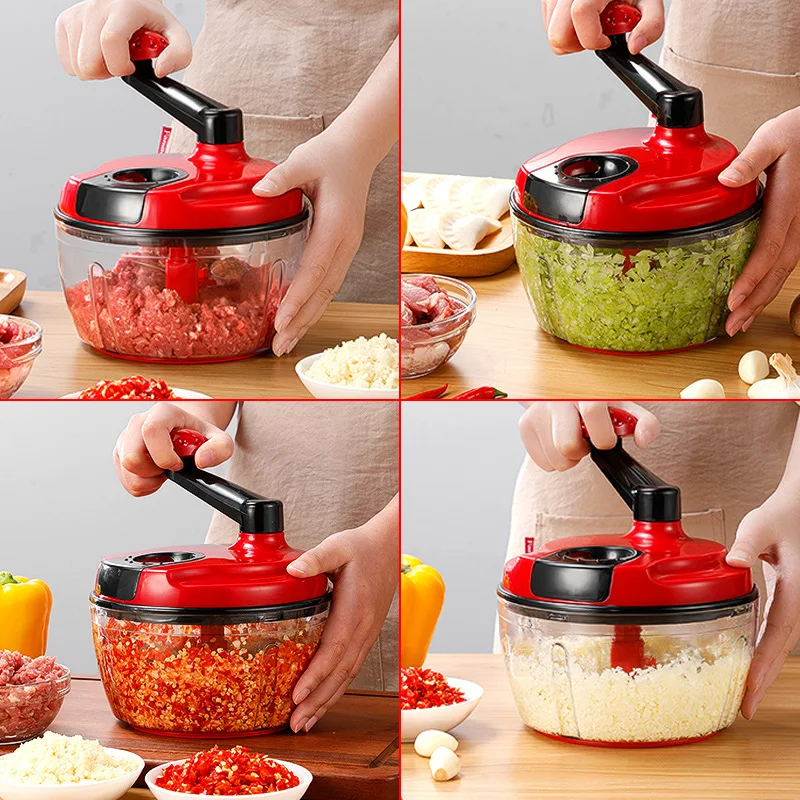 Manual Meat Grinder Multi-function Vegetable Cutter Garlic Shredder Meat Grinder Household Meat Mincer Vegetable Chopper