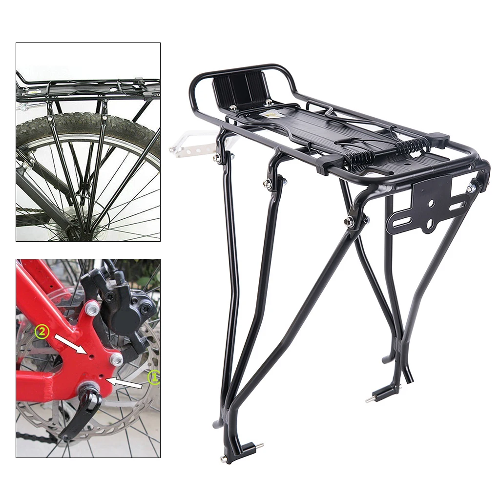 Bicycle Luggage Carrier Cargo Rear Rack Shelf Load Freight Cycling Bag Holder Trunk Shelf Bike Travel Accessories