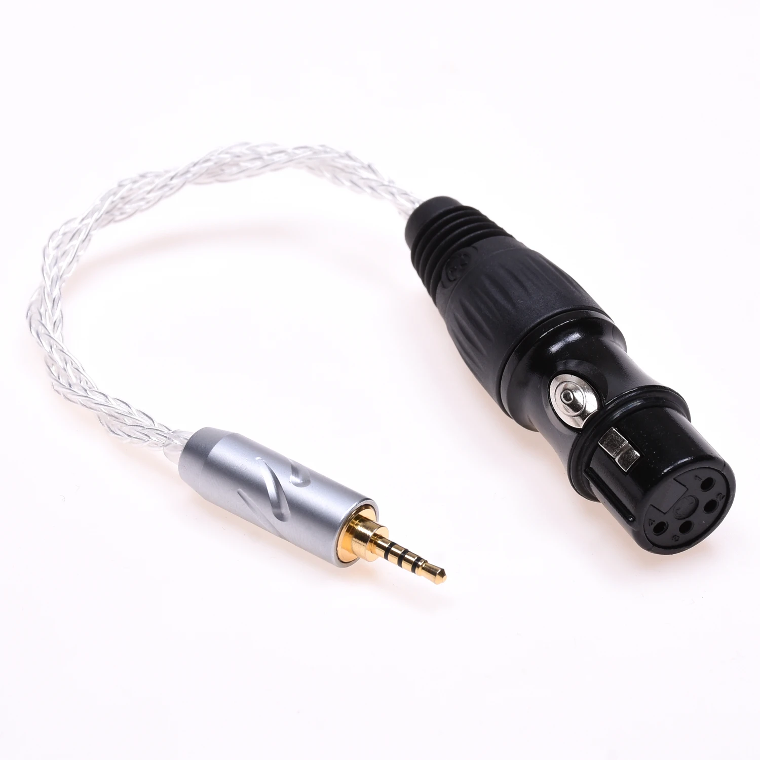 Adaptor Audio seimbang 16 Core 2.5mm pria ke 4-Pin XLR Female berlapis perak TRRS 2.5mm kabel XLR