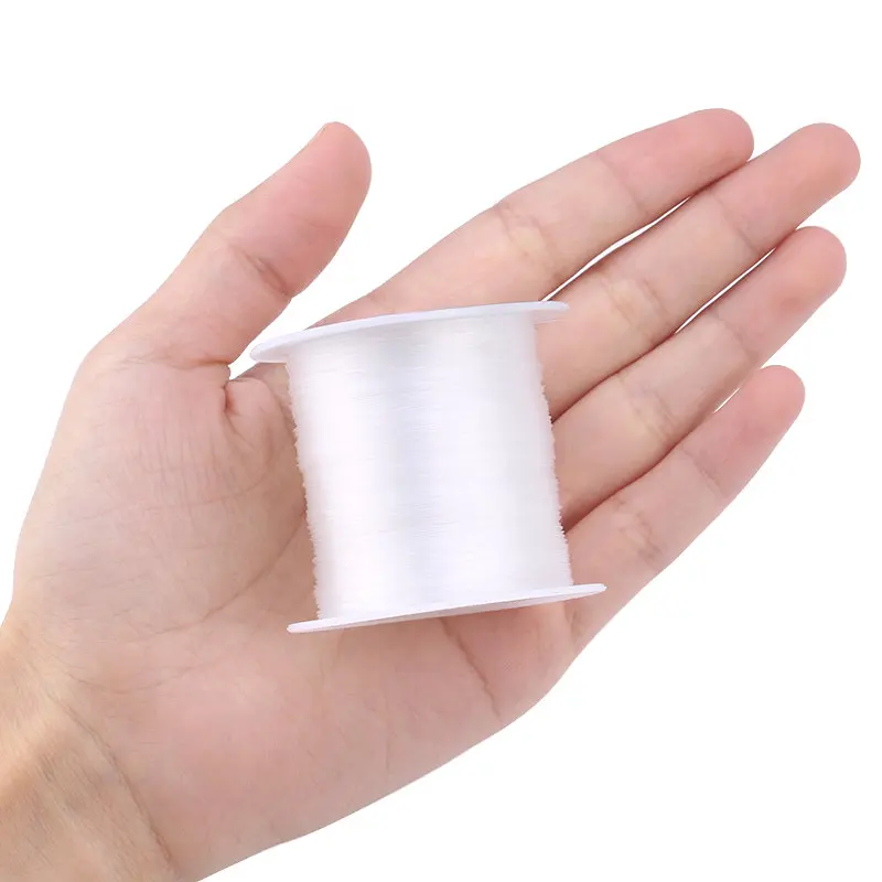 100 m Kunststoff-Kristallperlenfaden, 0,2–0,7 mm, nicht dehnbare Schnur, Fischschnur, Draht für DIY-Schmuckherstellungszubehör – Detail 4