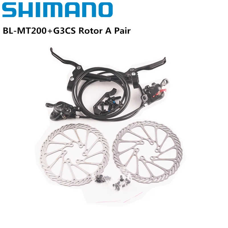 Shimano mt200 freio bl br mtb e-bike freio a disco hidráulico bicicleta elétrica freio dianteiro esquerdo direito freio traseiro