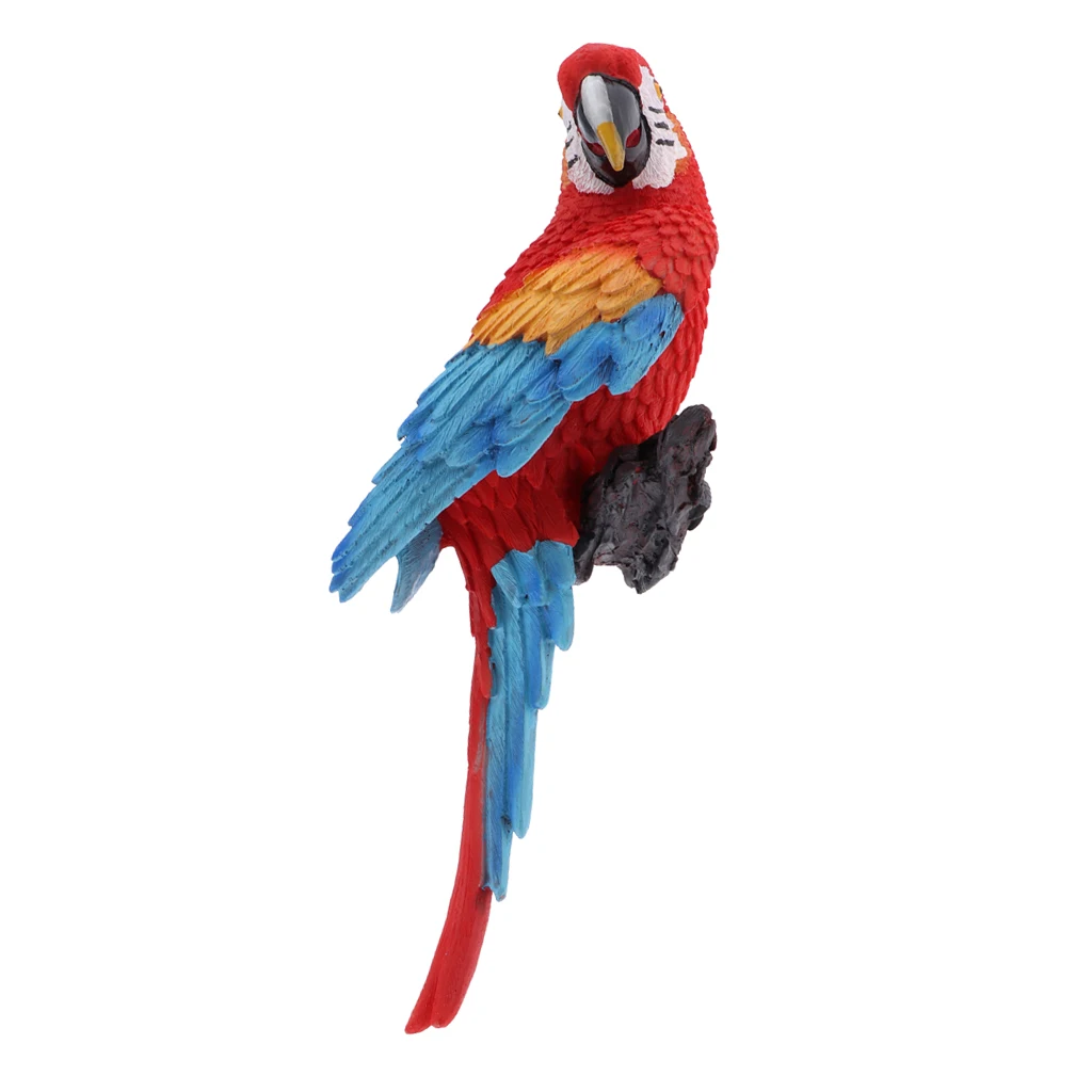 Decortaive Garden Ornaments Resin Parrot Figurine for Outdoor/Indoor Decor