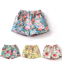 Calção floral de verão infantil, calça casual quente para crianças grandes, roupa de bebê, 3 anos, 5 anos, 8 anos, 10 anos, 12 anos