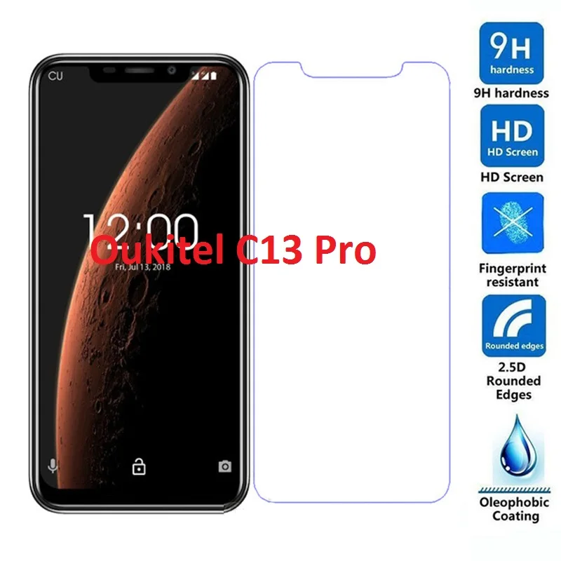 Protector For Oukitel C13 C15 PRO 9H Tempered Glass Film Screen Protector High Definition Anti-Knock Glass Film