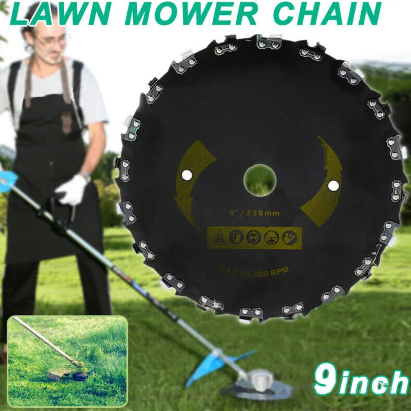 9 Inches 20 Tooth Chain Plate Toothed Burclover Chain Saw Lawn Mower Accessories Blade Chain Saw Blade Household