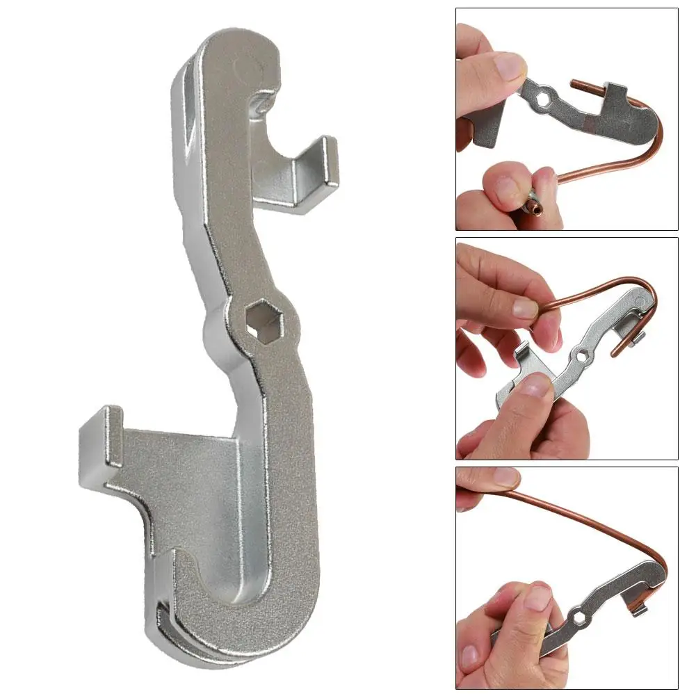 Auto Car Vehicle Metal 5mm Brake Pipe Bender Handy Tool with 2 Bending Options Hand-held Disassembly Tools