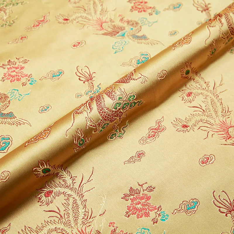 Damask fabric Brocade jacquard fabrics Chinese style vintage clothing material for sewing cheongsam and kimono