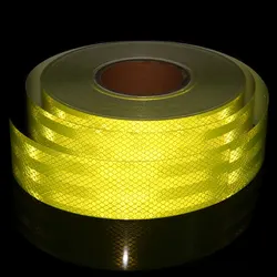 5CMX9M Reflective Tape Stickers Moto Self Adhesive Tape Red White Yellow Fluorescent Stickers Vinyl Tape For Car Trailer Bicycle