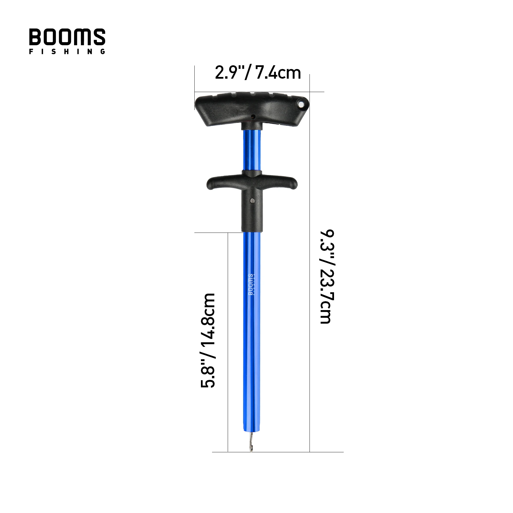 Booms Fishing R02 Fish Hook Remover, Easy and Safe Long Reach Dehooker