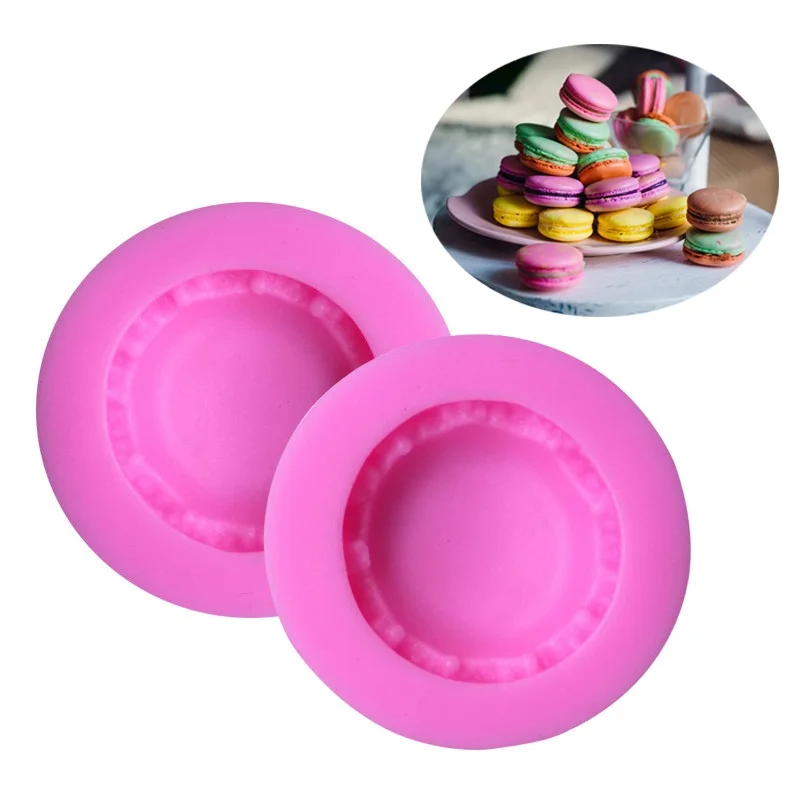 1pc Macaron Vorm Biscuit Cake Chocolade Silicone Mold Fondant Zeep Suiker Tool DIY Keuken Bakken Gereedschappen Taart Decoratie