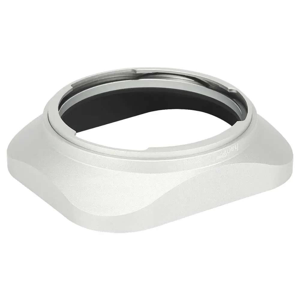 Haoge LH-ZM33 Bayonet Metal Square Lens Hood Shade Compatible with Carl Zeiss Distagon T 1.4/35 35mm f1.4 ZM Lens silver