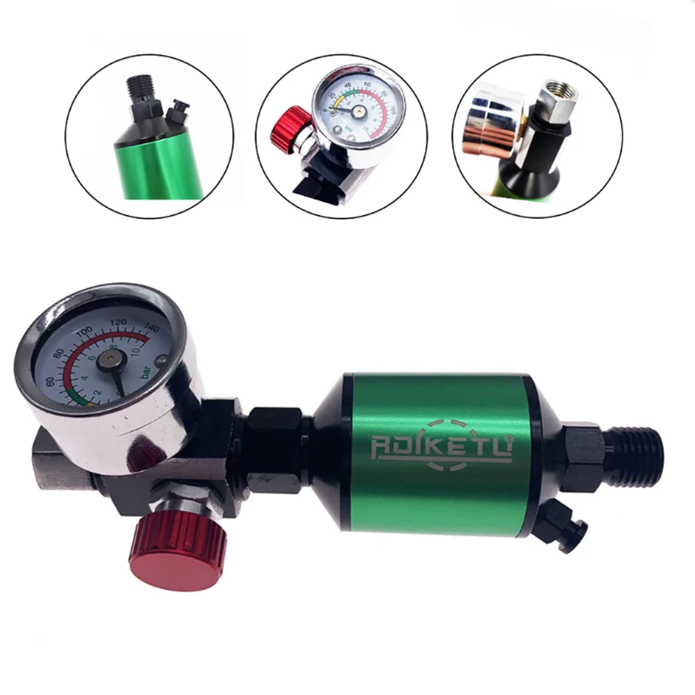 Separatore olio-acqua filtro aria pistola a spruzzo pneumatica regolatore di pressione manometro valvola di controllo accessori per utensili pneumatici