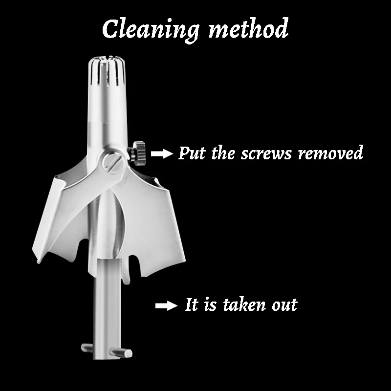 Nose Trimmer for Men Stainless Steel Manual Trimmer for Nose Vibrissa Razor Shaver Washable Portable Nose Ear Hair Trimmer