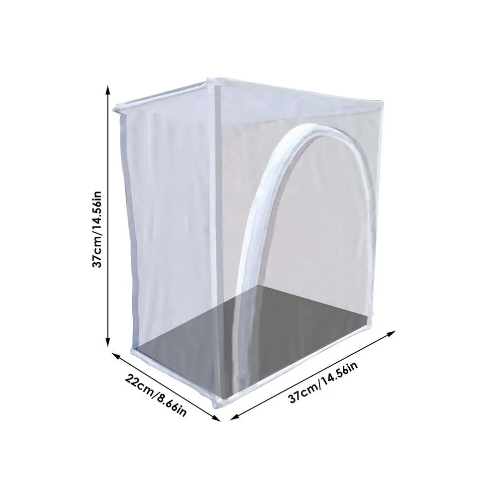 Insect Mesh Cage Butterfly Habitat Critter Observation Box Caterpillar Enclosure Double Zipper Insect Cage Insect Terrarium