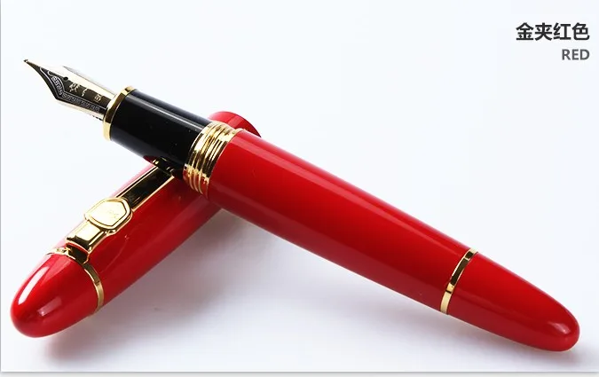 Erschwinglicher Jinhao 159 Füllfederhalter in Schwarz und Silber mit M-Feder, dickes Geschenk – Detail 14