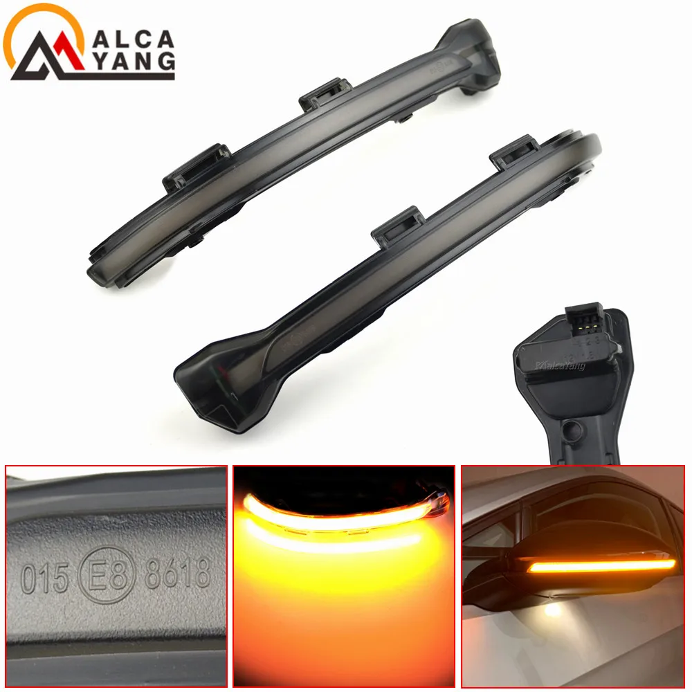 Dynamic Turn Signal Led Rearview Mirror Indicator Light For-Vw Golf Mk7 7.5 7 Gti R Gtd