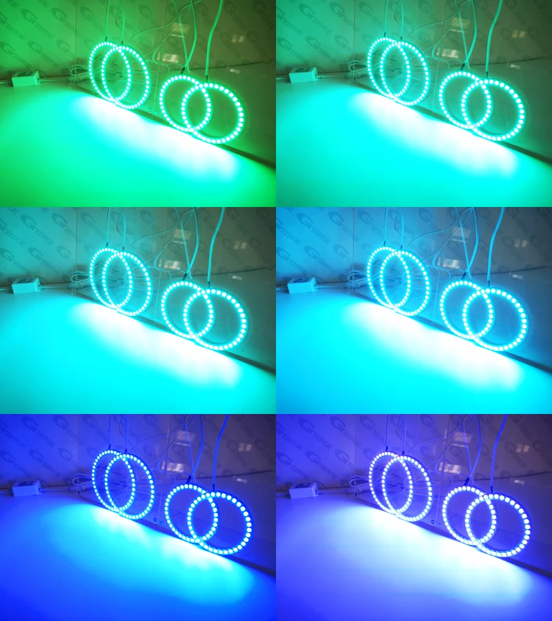 For Brilliance V5 2011 2012 2013 2014 2015 2016 RF Remote Bluetooth APP Multi-Color Ultra Bright RGB LED Angel Eyes Halo Rings
